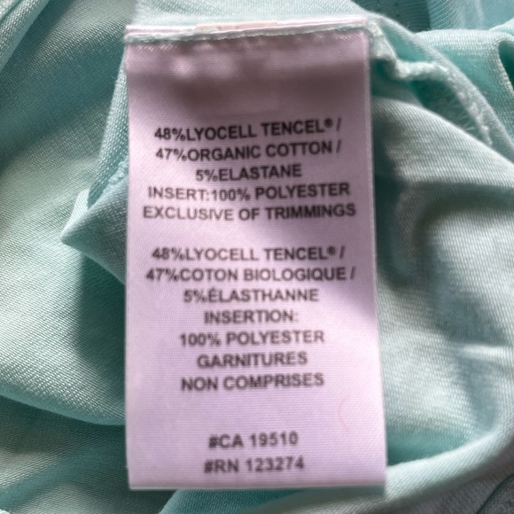 PALE TURQUOISE LOLË LONG SLEEVED TOP - Picture 10 of 10